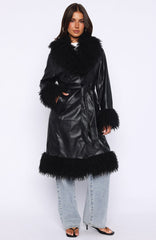 In My Space PU Jacket Black