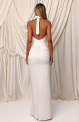 Interlace Maxi Dress White