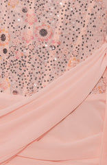 Sweet Static Strapless Beaded Mini Dress Baby Pink