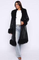In My Space PU Jacket Black